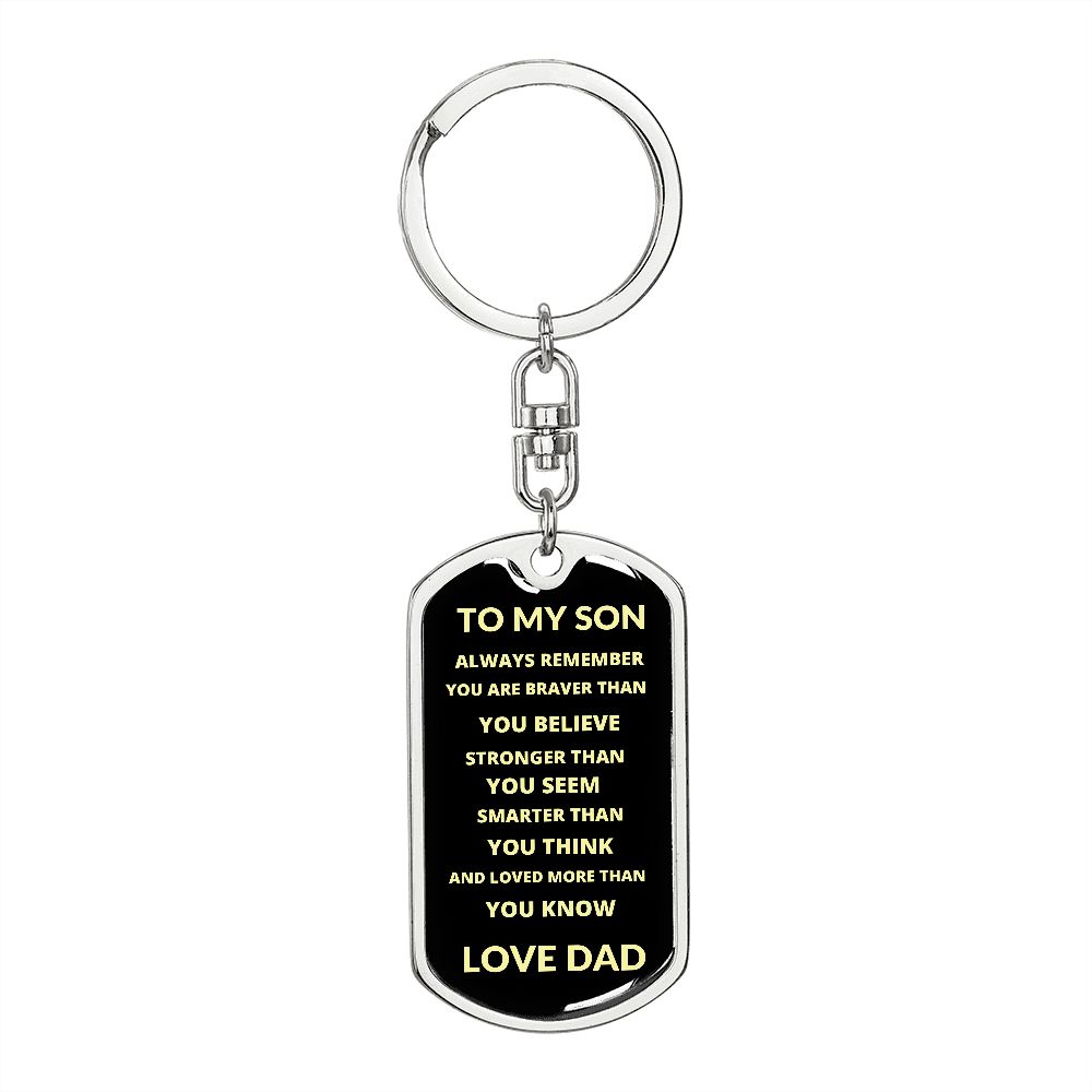 TO MY SON | ALWAYS REMEMBER | DOG TAG