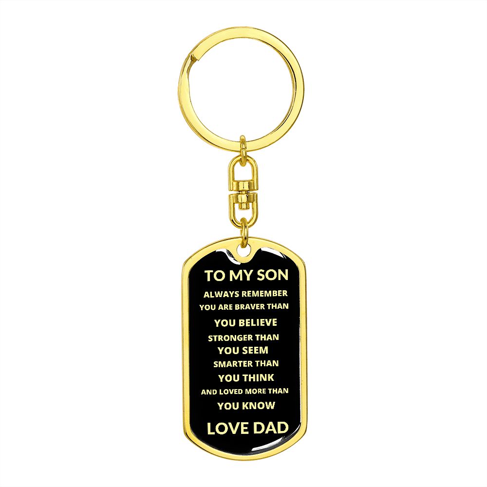 TO MY SON | ALWAYS REMEMBER | DOG TAG
