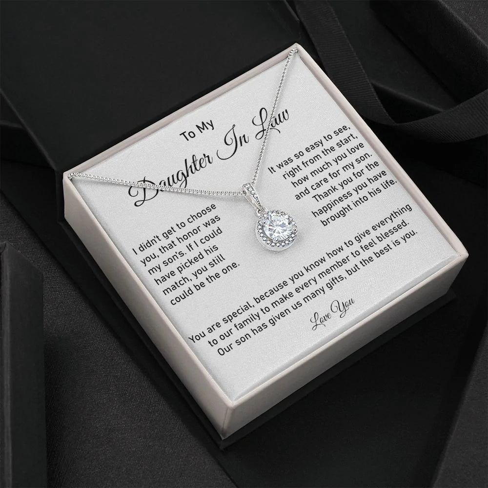To My Daughter in Law | Happiness | Eternal Hope Necklace