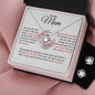 To My Mum | Your Heart | Love Knot Necklace Set