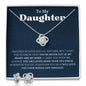 To My Daughter | Heart and Mind | Love Knot Necklace