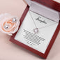 To My Daughter, who took my breath away! Love Knot Necklace Gifts for Birthday, Christmas, and Graduation Jewellery Present Gifts from Dad