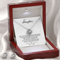 To My Daughter, who took my breath away! Love Knot Necklace Gifts for Birthday, Christmas, and Graduation Jewellery Present Gifts from Dad
