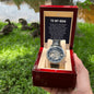 To My Man | My Home | Men's Openwork Watch