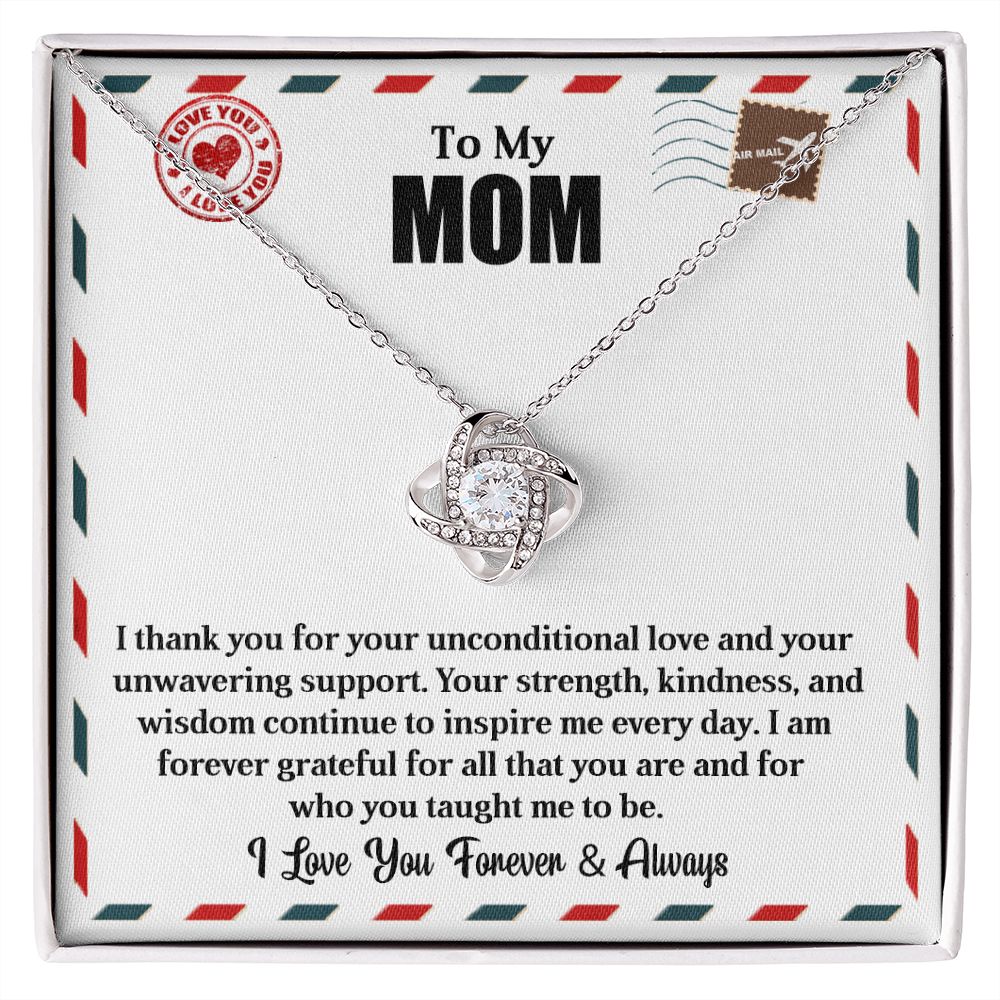 To My Mom | Inspire Me | Love Knot Necklace
