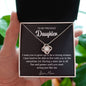 To My Daughter | Strong Woman | Love Knot Necklace | Birthday , Graduation, Christmas Gift