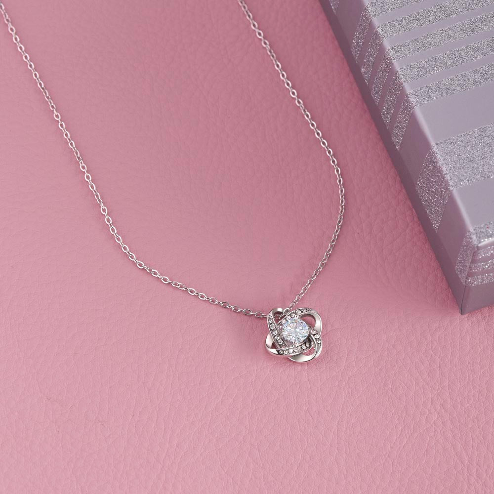 To My Daughter | Live Boldly | Love Knot Necklace | HJ
