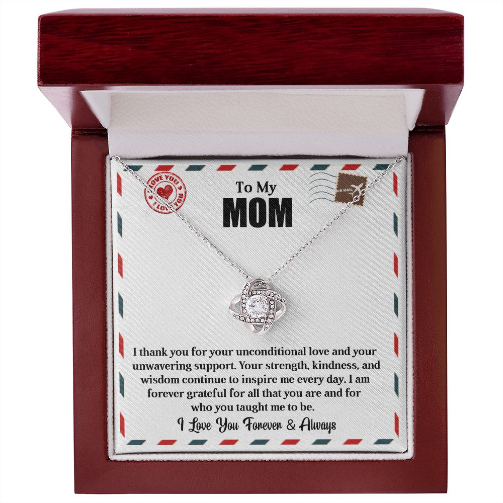 To My Mom | Inspire Me | Love Knot Necklace