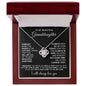 To My Granddaughter | Love Knot Necklace| In Your Heart
