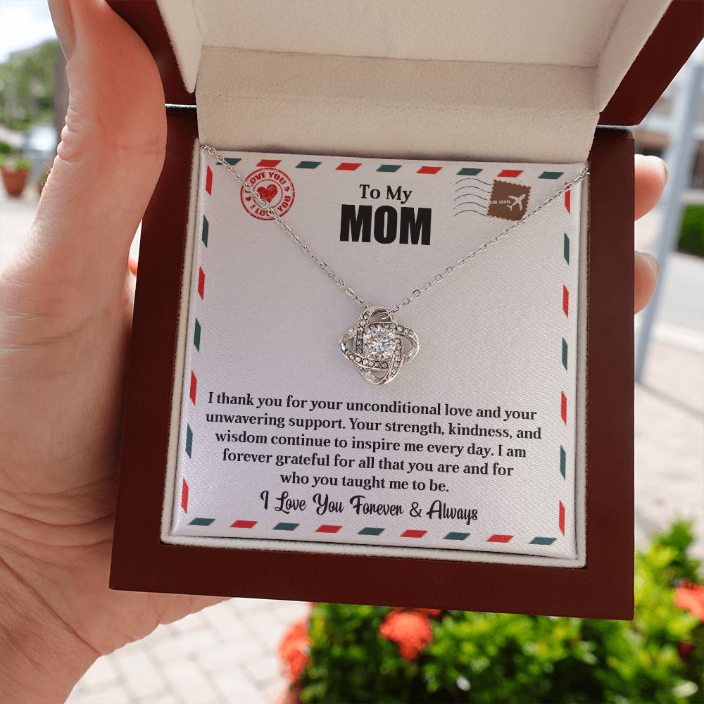 To My Mom | Inspire Me | Love Knot Necklace