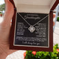 To My Granddaughter | Love Knot Necklace| In Your Heart