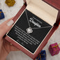 To My Daughter | Strong Woman | Love Knot Necklace | Birthday , Graduation, Christmas Gift