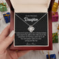To My Daughter | Strong Woman | Love Knot Necklace | Birthday , Graduation, Christmas Gift