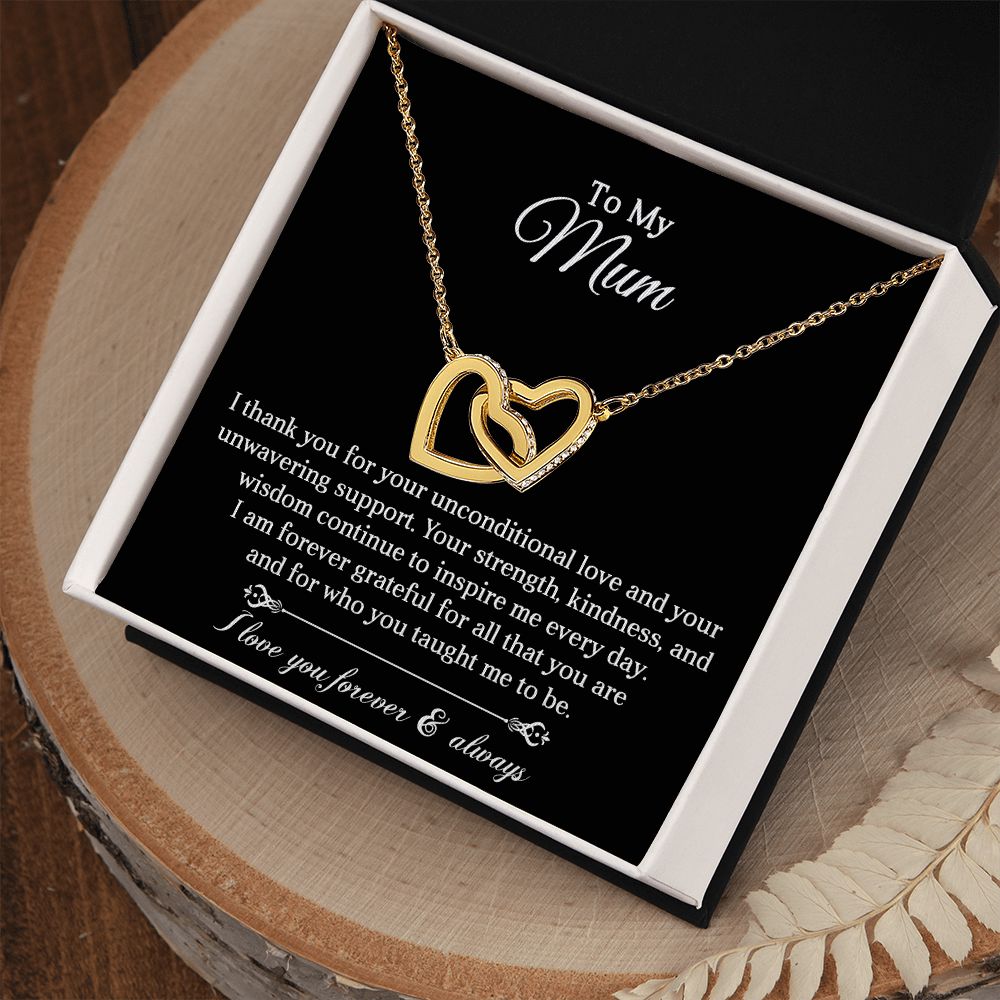 To My Mum | Unwavering Support | Interlocking Hearts
