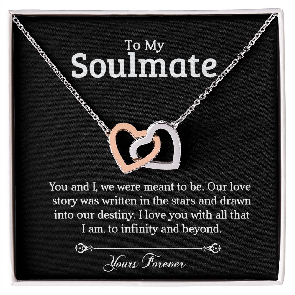 To My Soulmate | Love Story | Interlocking Hearts