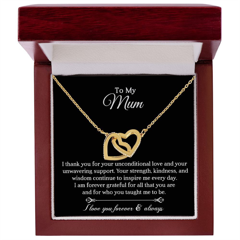 To My Mum | Unwavering Support | Interlocking Hearts