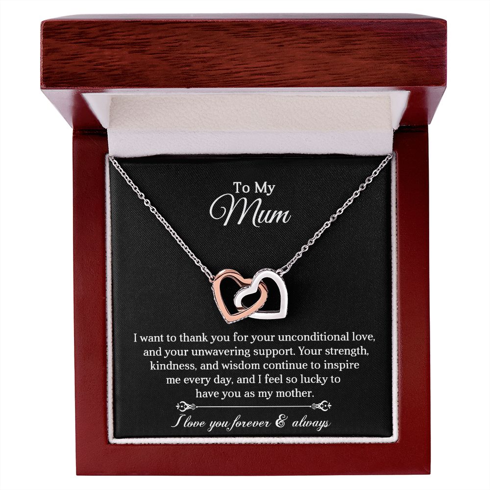 To My Mum | Thank You | Interlocking Hearts