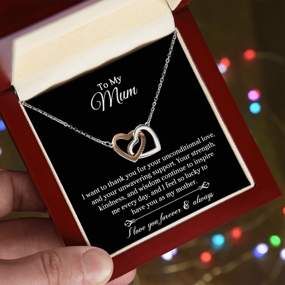 To My Mum | Thank You | Interlocking Hearts