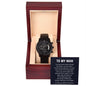 To My Man | My Home | Black Chronograph Watch