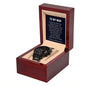 To My Man | My Home | Black Chronograph Watch
