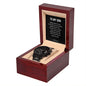 To My Son | Believe Deep | Black Chronograph Watch | HJ