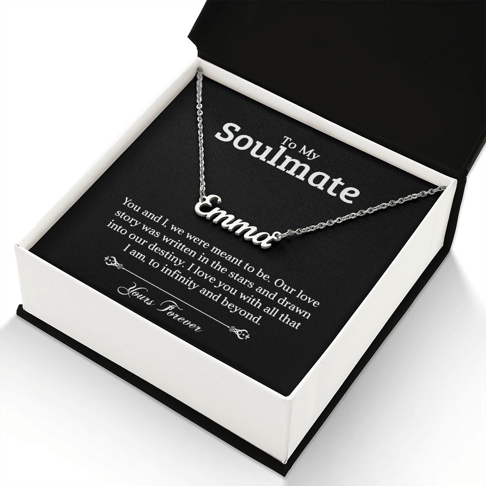 To My Soulmate | Stars | Personalized Name Necklace
