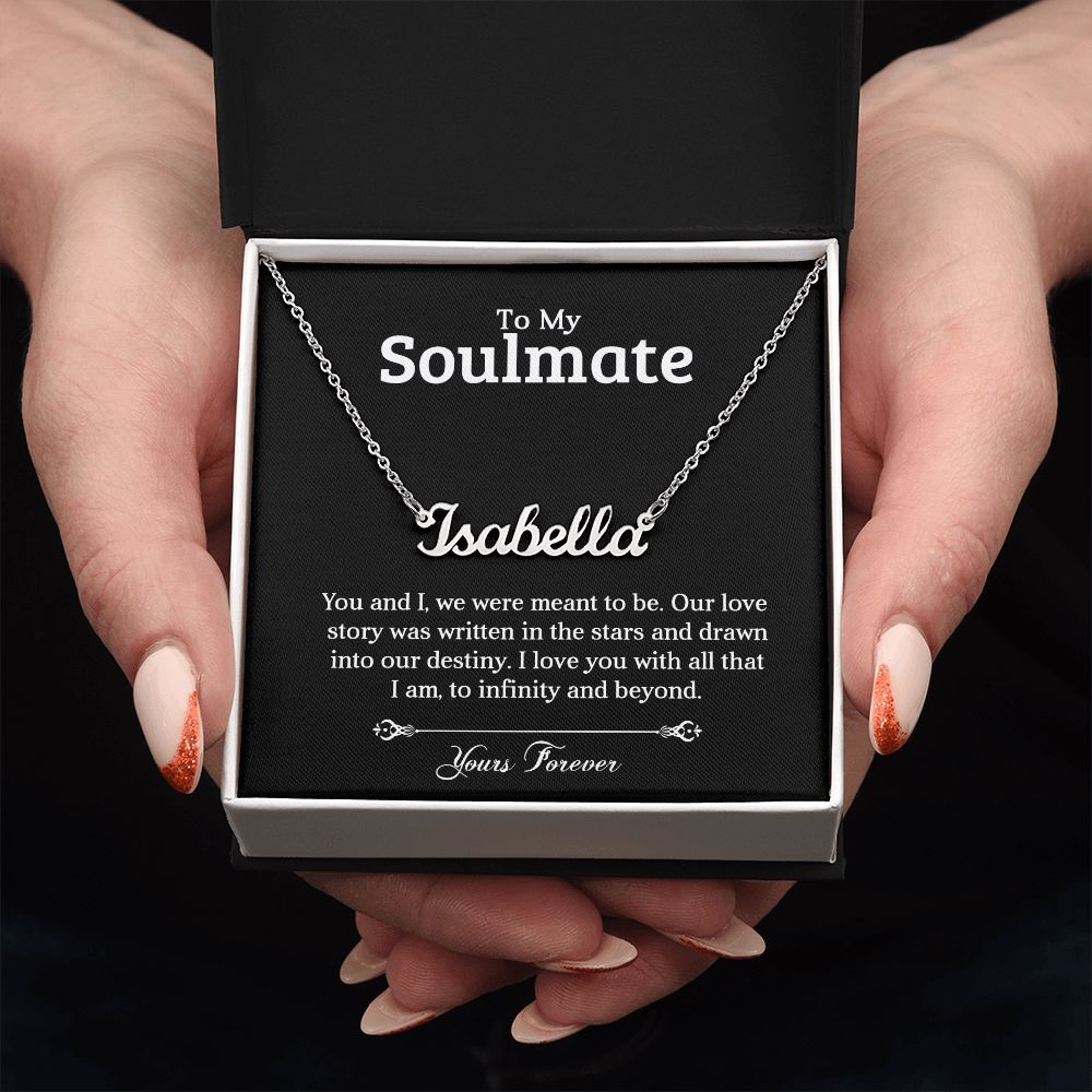 To My Soulmate | Stars | Personalized Name Necklace