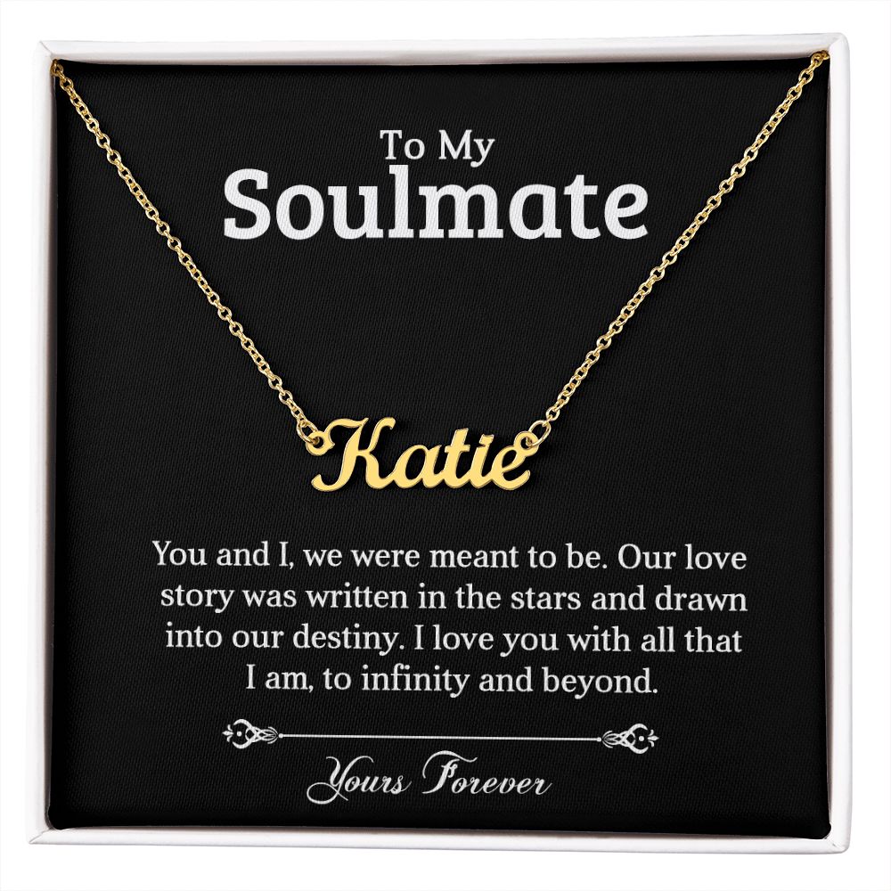 To My Soulmate | Stars | Personalized Name Necklace