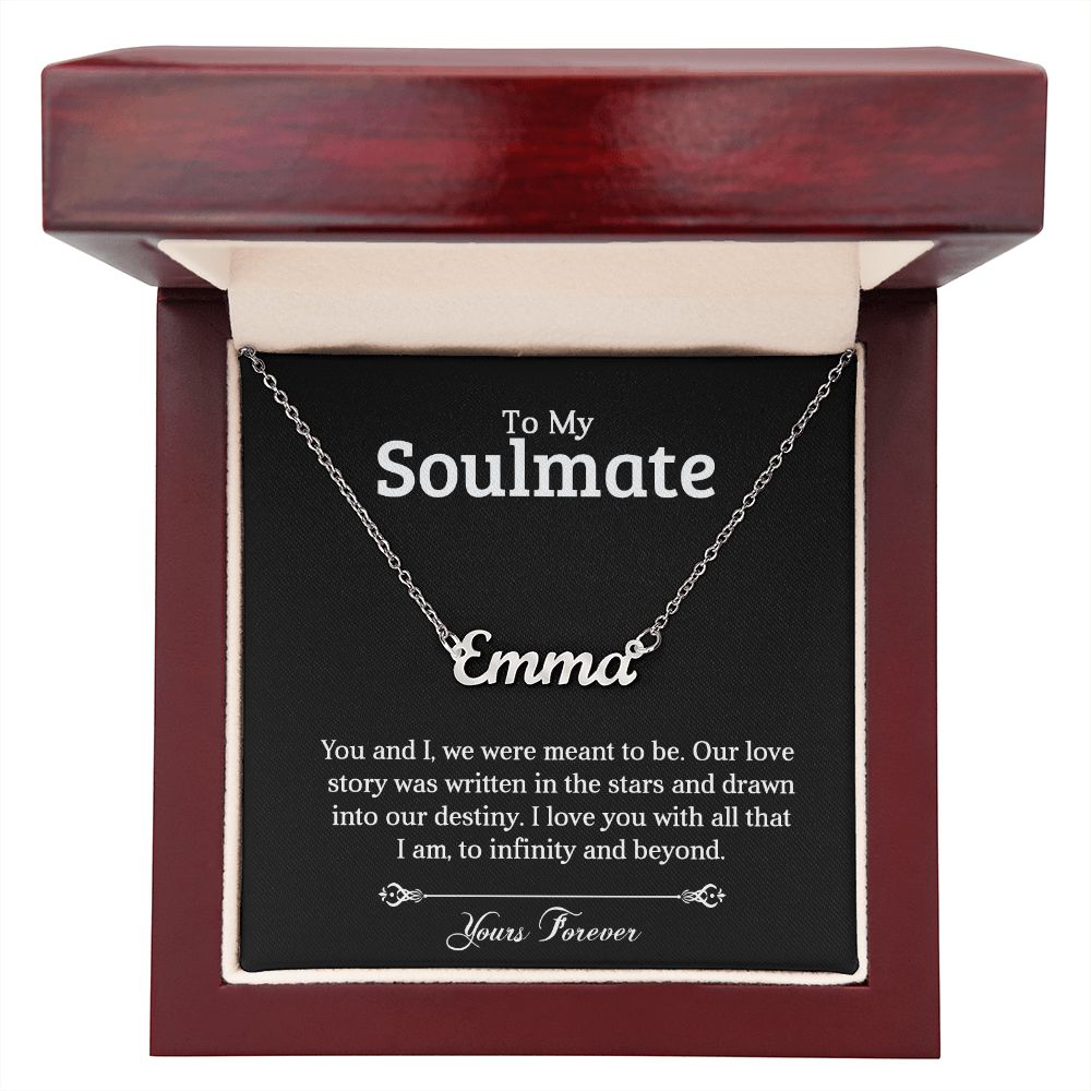 To My Soulmate | Stars | Personalized Name Necklace