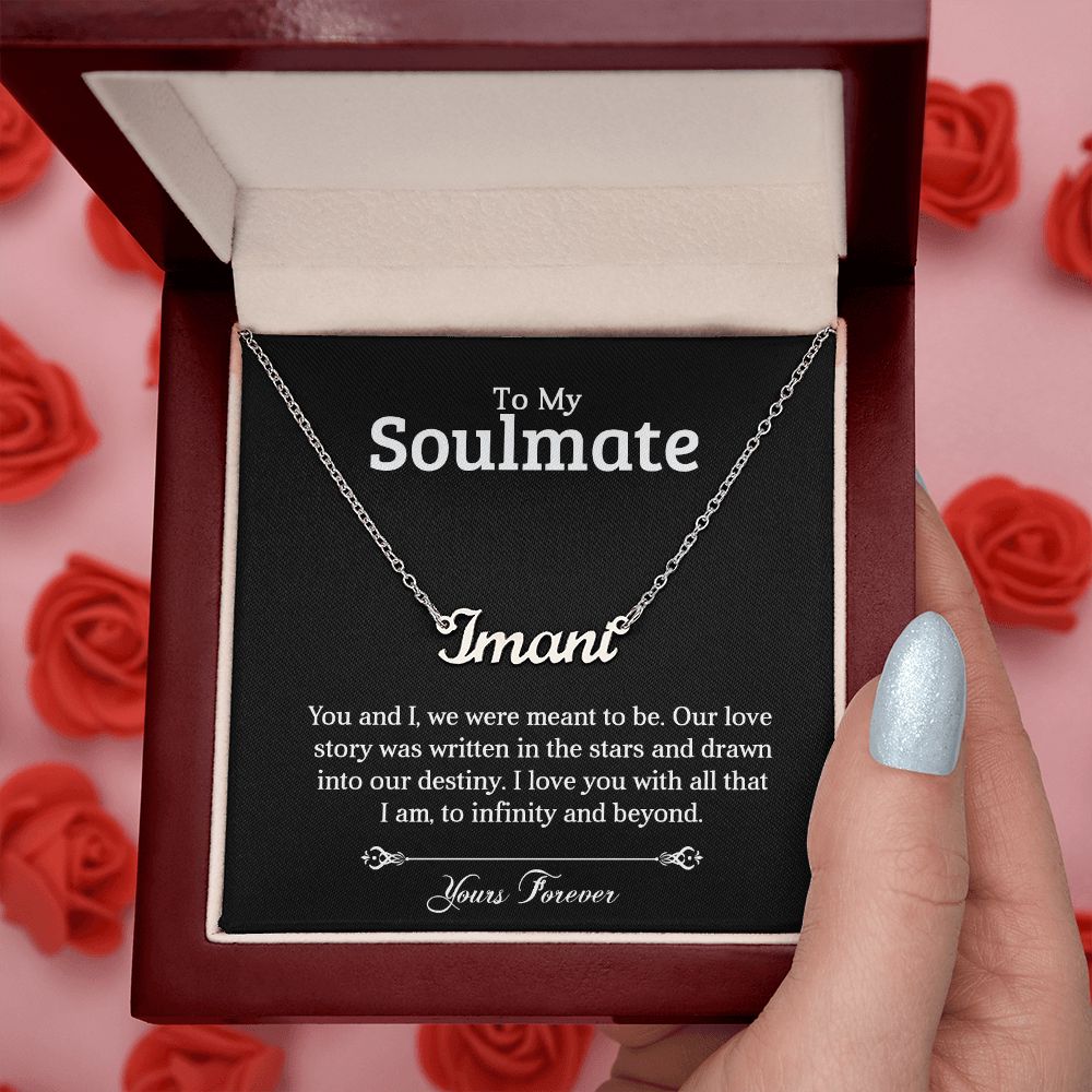 To My Soulmate | Stars | Personalized Name Necklace