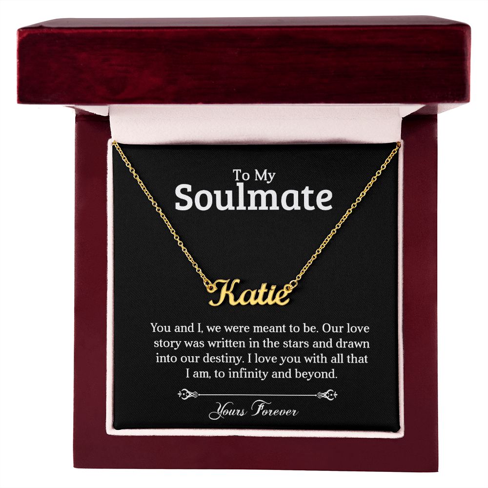 To My Soulmate | Stars | Personalized Name Necklace