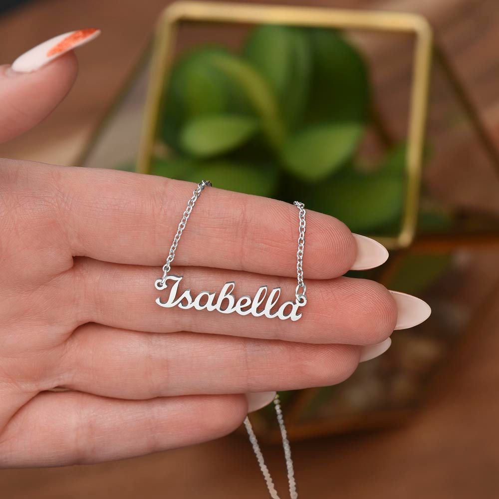 Personalized Name Necklace | Cursive Name Design