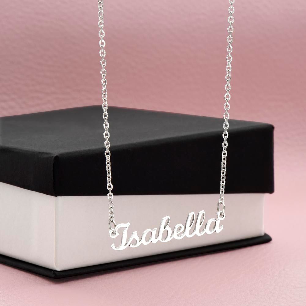 Personalized Name Necklace | Cursive Name Design
