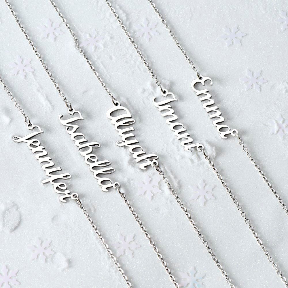 Personalized Name Necklace | Cursive Name Design