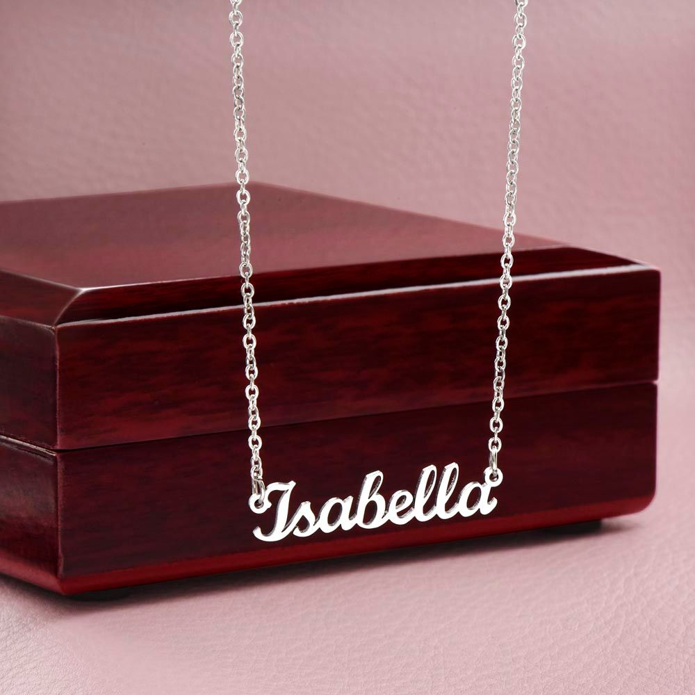 Personalized Name Necklace | Cursive Name Design