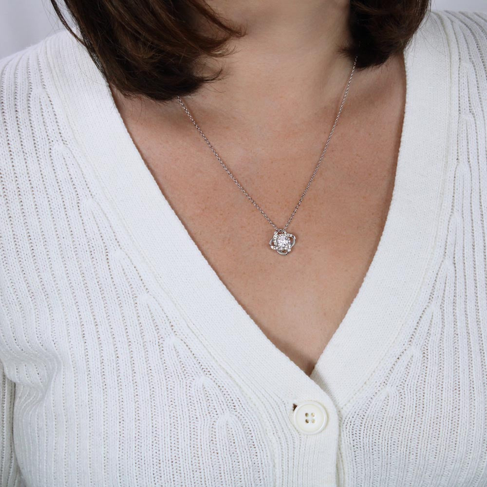 To my Wife, Love Knot Necklace, Gifts for Wife, Women, Wedding Anniversary, Birthday, Soulmate Romantic Gifts.