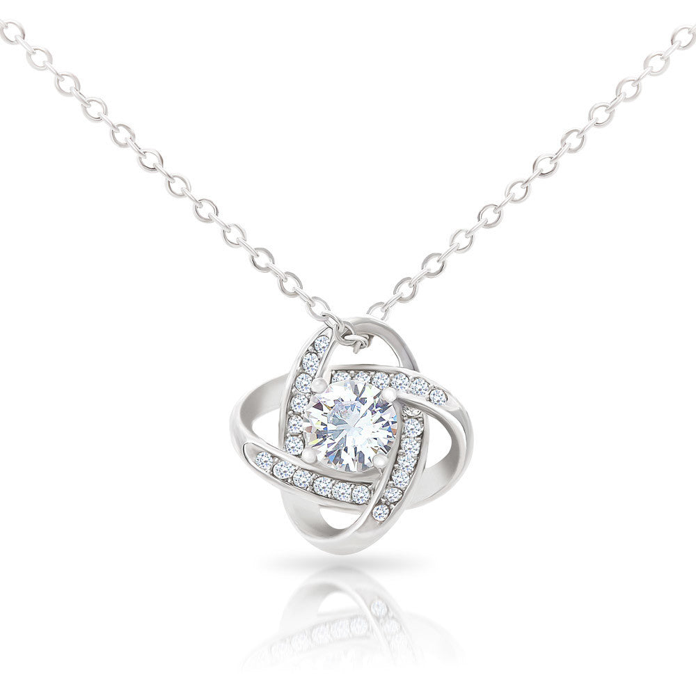 To my Wife, Love Knot Necklace, Gifts for Wife, Women, Wedding Anniversary, Birthday, Soulmate Romantic Gifts.