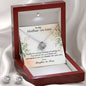 Mother in Law Birthday Gift Set, Mother of the Groom Wedding Necklace Set, Christmas and Mothers Day Present, Message Card to Mom in Law.