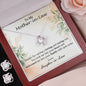 Mother in Law Birthday Gift Set, Mother of the Groom Wedding Necklace Set, Christmas and Mothers Day Present, Message Card to Mom in Law.