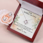 Mother in Law Birthday Gift Set, Mother of the Groom Wedding Necklace Set, Christmas and Mothers Day Present, Message Card to Mom in Law.