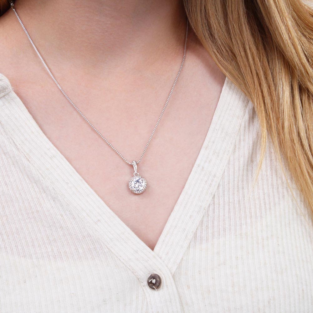 To My Daughter, Eternal Hope Necklace Graduation Necklace Gifts for Daughter, Birthday Christmas Jewelry Present Gifts from Dad