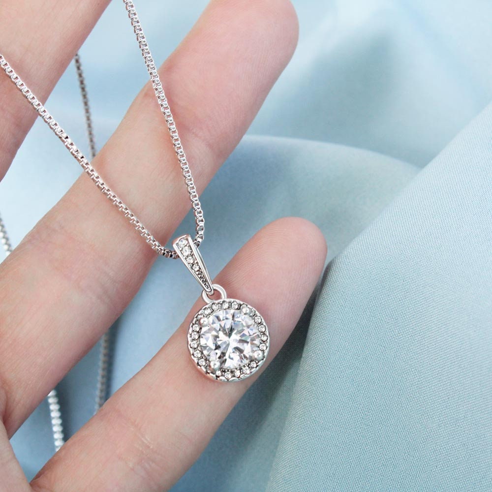 To My Daughter, Eternal Hope Necklace Graduation Necklace Gifts for Daughter, Birthday Christmas Jewelry Present Gifts from Dad