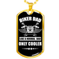 Biker Dad Dog tag