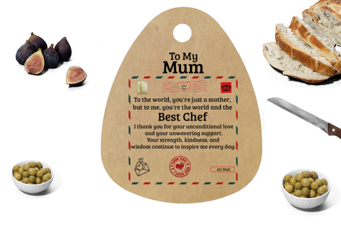 To My Mum | Best Chef | Cutting Board | AOP