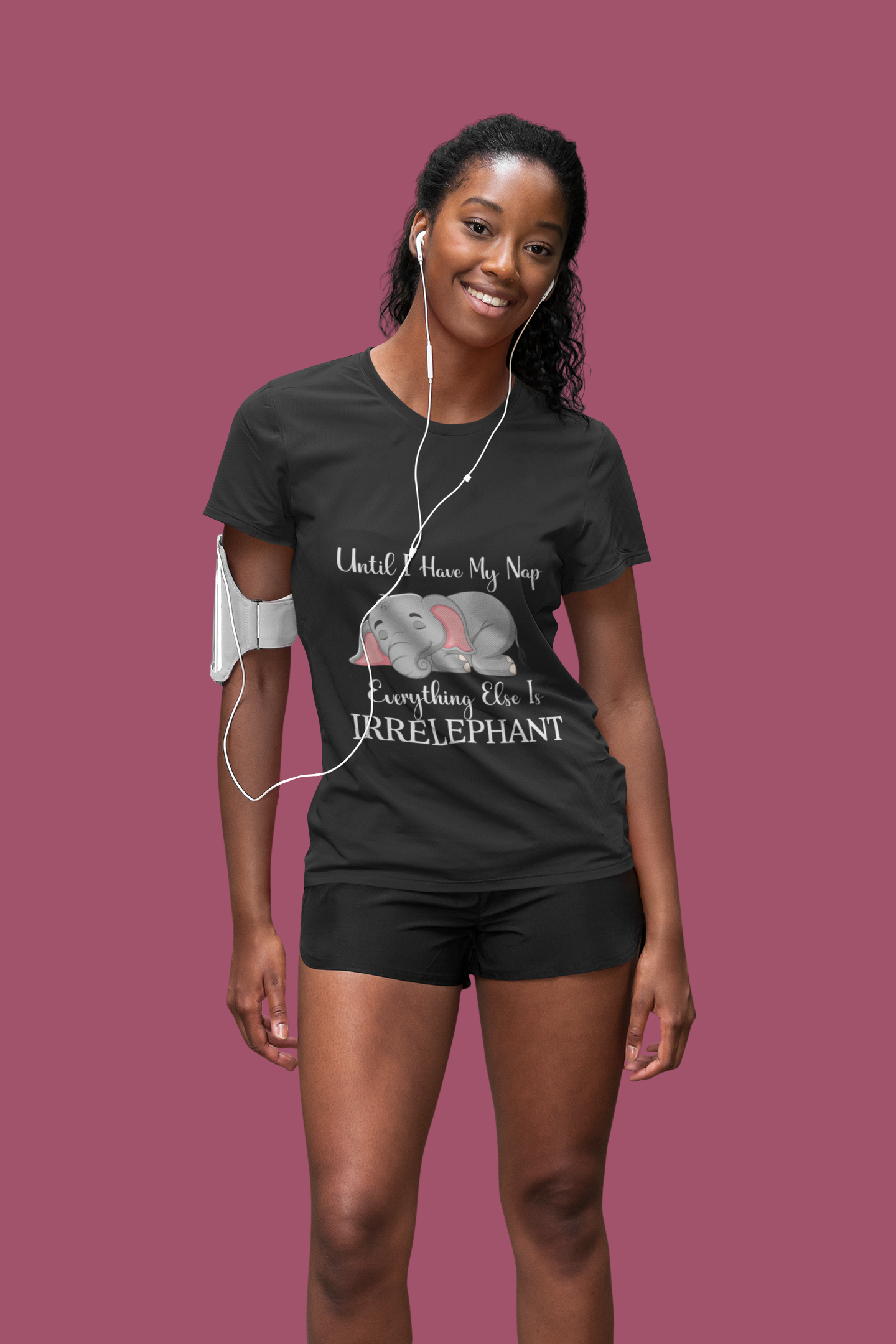 Tshirts Classic Adult | Everything Else is Irrelephant | Funny Elephant Tshirt | AOP