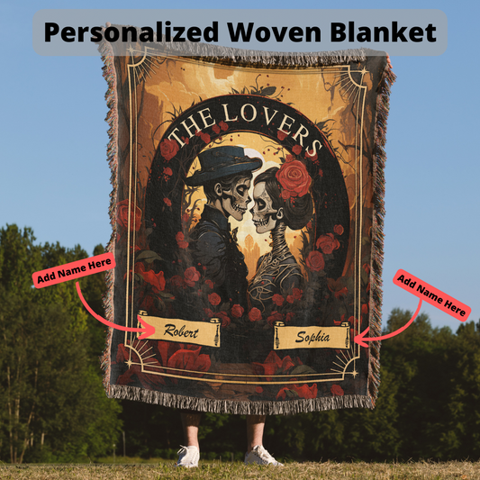 The Lovers -  Personalized Heirloom Woven Blanket