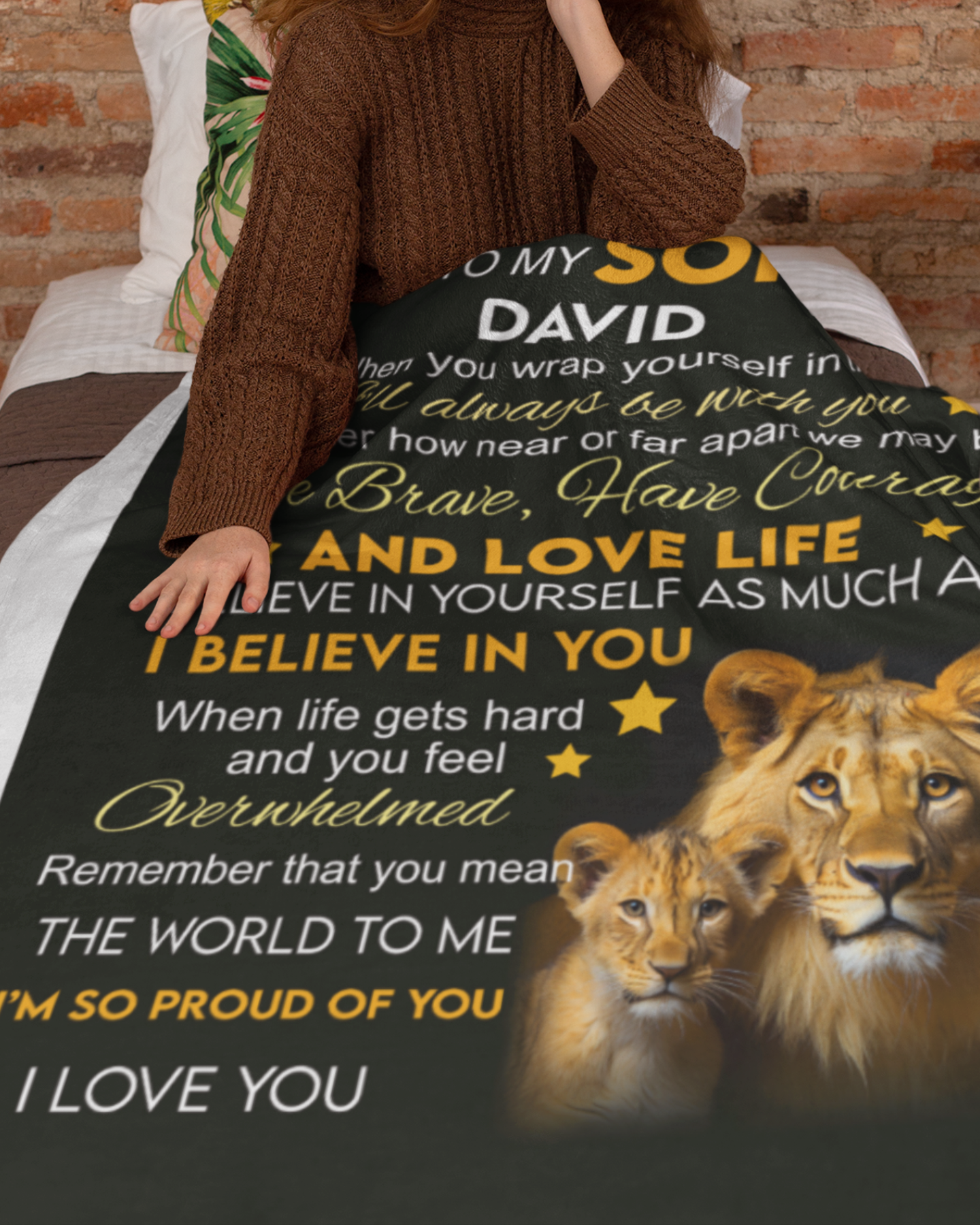 To My Son | Love Life |  Personalized Throw Blanket 50*60