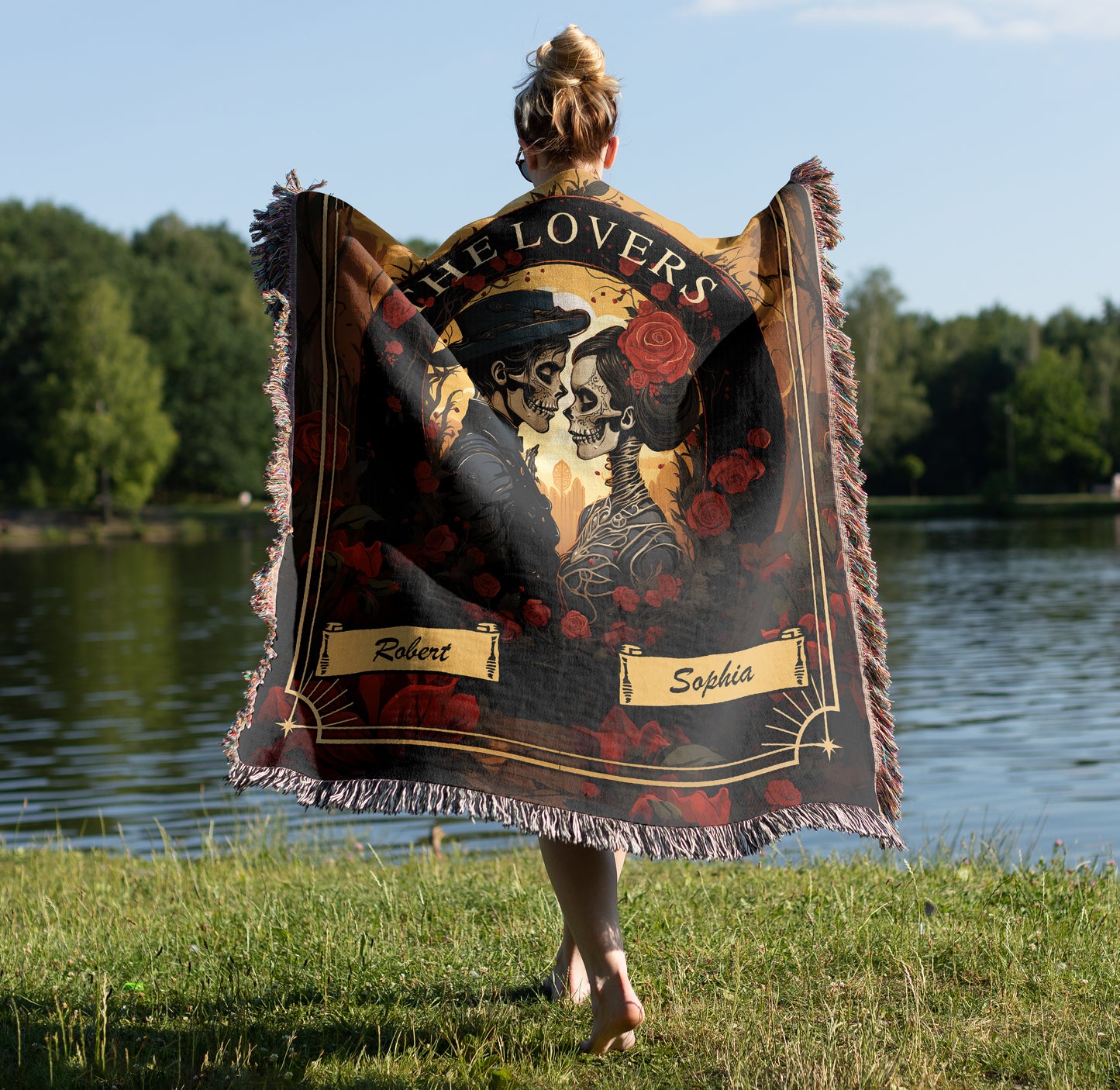 The Lovers -  Personalized Heirloom Woven Blanket