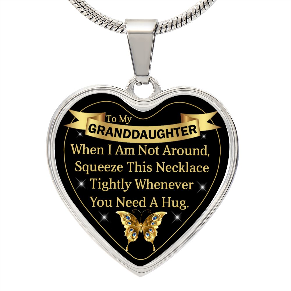 To My Granddaughter | Need a Hug | Heart Pendant Necklace