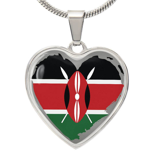 Kenyan Flag Rugged - Pendant Bracelet